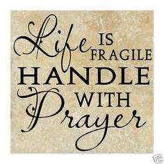 EDL fragile - prayer